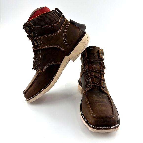 Double H Men\'s Brown 6” Safety Toe Lacer Brunel Boots Size 13 main image 8